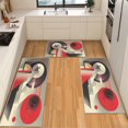 thumbnail image 1 of IsecretJoy Washable Kitchen Rugs Sets of 3, Non Slip Kitchen Mats for Floor Waterproof & Stain Resistant Runner Rug for Kitchen, Laundry Room, Hallway, 1 of 11