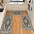 thumbnail image 1 of Washable Kitchen Rugs Sets of 4, Non Slip Kitchen Mats for Floor Waterproof & Stain Resistant Runner Rug for Kitchen, Laundry Room, Hallway, 1 of 11