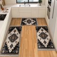thumbnail image 1 of IsecretJoy Washable Kitchen Rugs Sets of 3, Non Slip Kitchen Mats for Floor Waterproof & Stain Resistant Runner Rug for Kitchen, Laundry Room, Hallway, 1 of 11