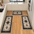 thumbnail image 1 of IsecretJoy Washable Kitchen Rugs Sets of 3, Non Slip Kitchen Mats for Floor Waterproof & Stain Resistant Runner Rug for Kitchen, Laundry Room, Hallway, 1 of 11