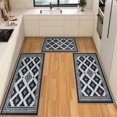 thumbnail image 1 of IsecretJoy Washable Kitchen Rugs Sets of 3, Non Slip Kitchen Mats for Floor Waterproof & Stain Resistant Runner Rug for Kitchen, Laundry Room, Hallway, 1 of 11