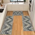 thumbnail image 1 of IsecretJoy Washable Kitchen Rugs Sets of 3, Non Slip Kitchen Mats for Floor Waterproof & Stain Resistant Runner Rug for Kitchen, Laundry Room, Hallway, 1 of 11