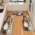 thumbnail image 1 of IsecretJoy Washable Kitchen Rugs Sets of 3, Non Slip Kitchen Mats for Floor Waterproof & Stain Resistant Runner Rug for Kitchen, Laundry Room, Hallway, 1 of 11