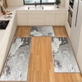 thumbnail image 1 of IsecretJoy Washable Kitchen Rugs Sets of 3, Non Slip Kitchen Mats for Floor Waterproof & Stain Resistant Runner Rug for Kitchen, Laundry Room, Hallway, 1 of 11