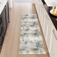 thumbnail image 1 of Washable Kitchen Runner Rug 2x5 ft, Modern Abstract Textured Kitchen Runner Rug, Non Slip Soft Low Profile Rug with PVC Backing for Kitchen Sink, Hallway & Laundry Room, 1 of 6
