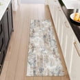 thumbnail image 1 of Washable Kitchen Runner Rug 2x5 ft, Modern Abstract Textured Kitchen Runner Rug, Non Slip Soft Low Profile Rug with PVC Backing for Kitchen Sink, Hallway & Laundry Room, 1 of 6