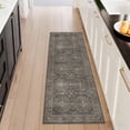 thumbnail image 1 of Washable Kitchen Runner Rug 2x5 ft, Modern Vintage Soft Low Profile Non Slip Rug with PVC Backing, Farmhouse Vintage Carpet for Kitchen Sink, Hallway, Laundry Room, 1 of 6