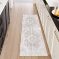 thumbnail image 1 of Washable Kitchen Runner Rug 2x5 ft, Modern Vintage Soft Low Profile Non Slip Rug with PVC Backing, Farmhouse Vintage Carpet for Kitchen Sink, Hallway, Laundry Room, 1 of 6