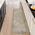 thumbnail image 1 of Washable Kitchen Runner Rug 2x5 ft, Modern Vintage Soft Low Profile Non Slip Rug with PVC Backing, Farmhouse Vintage Carpet for Kitchen Sink, Hallway, Laundry Room, 1 of 6