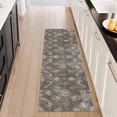 thumbnail image 1 of Washable Kitchen Runner Rug 2x5 ft, Non-Slip Soft Low Profile Kitchen Runner Rug with PVC Backing, Farmhouse Vintage Distressed Floral Oriental Rug for Kitchen Sink, Hallway & Laundry Room, 1 of 6