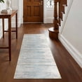thumbnail image 1 of Washable Kitchen Runner Rug 60" x 22", Modern Abstract Textured Area Rug, Neutral Soft Low Profile Non Slip Kitchen Runner Rug for Kitchen, Hallway & Laundry Room, 1 of 6