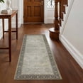 thumbnail image 1 of Washable Kitchen Runner Rug 60" x 22", Non-Slip Soft Low Profile Kitchen Rug, Farmhouse Distressed Floral Oriental Rug for Kitchen, Hallway & Laundry Room, 1 of 6