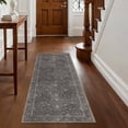 thumbnail image 1 of Washable Kitchen Runner Rug 60" x 22", Non-Slip Soft Low Profile Kitchen Rug, Farmhouse Distressed Floral Oriental Rug for Kitchen, Hallway & Laundry Room, 1 of 6