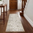 thumbnail image 1 of Washable Kitchen Runner Rug 60" x 22", Non-Slip Soft Low Profile Kitchen Rug, Farmhouse Distressed Floral Oriental Rug for Kitchen, Hallway & Laundry Room, 1 of 6
