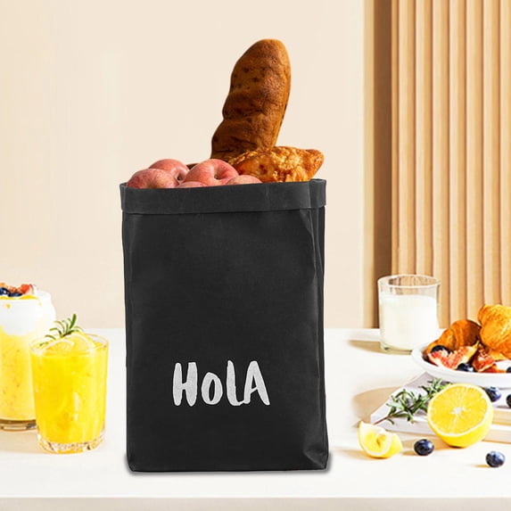 Washable Kraft Paper Storage Bag Waterproof Thickened Plant Pot Cover Large Capacity for Kitchen Refrigerator and Home Organization