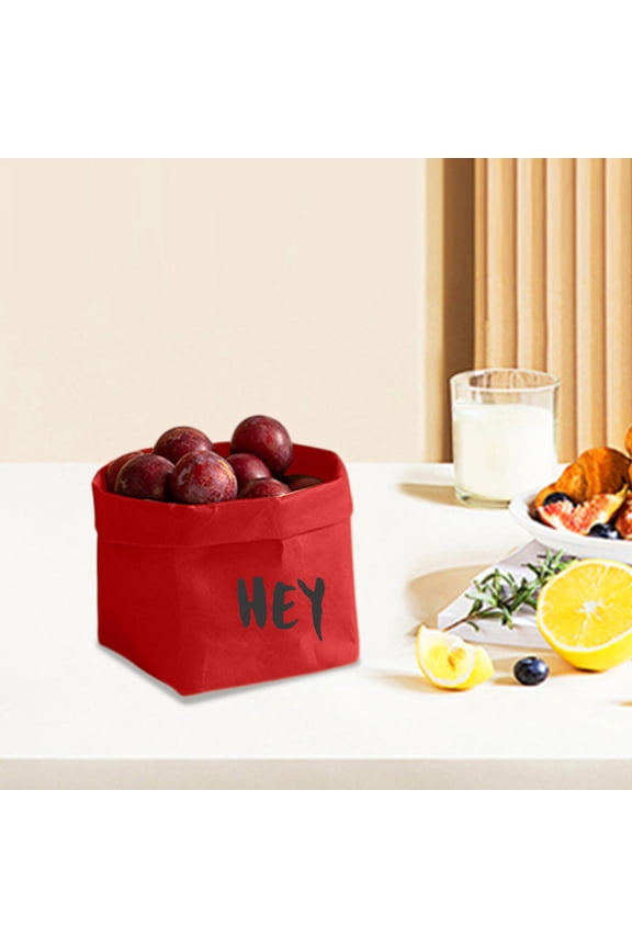 Washable Kraft Paper Storage Bags for Plants,Food,and Accessories,Large Capacity Waterproof Organizing Bags for Kitchen,Refrigerator,or Office,Eco-Friendly Reusable Storage for Home Decor-A