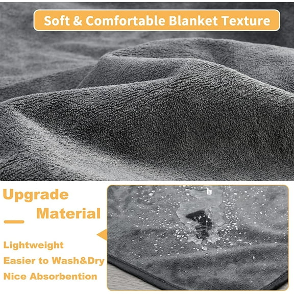 Washable  Large Dog Pee Pad 65x48 Inch Non-Slip Waterproof Reusable Mat for Puppies Senior Dogs Incontinence Training