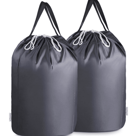 Washable Laundry Bags with Handles,Dirty Clothes Storage for College Dorm or Travel, Laundry Liner Fit Most Laundry Hamper or Basket,2 Pack