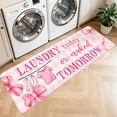 thumbnail image 1 of Washable Laundry Room Rug, 20"X47" Non Slip Soft Low-Pile Laundry Mat Farmhouse Laundry Room Decor Area Rug for Kitchen Bathroom Pink, 1 of 8