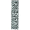 thumbnail image 1 of Washable Leona Rug Ivory Black 2x8 Feet Stain Resistant Polyester Non Slip, 1 of 19