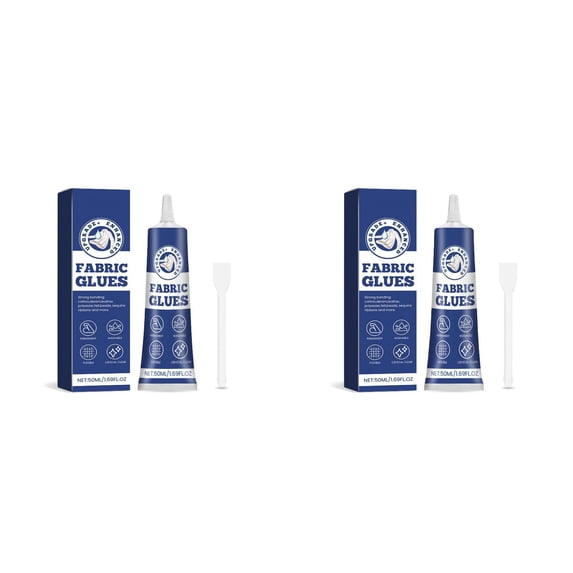 Washable Liquid Stitch Fabric Glue, Permanent Quick Drying No-Sew Adhesive, Flexible Washable Clear Clothing Glue, for Rhinestones, Patches, Clothes, Denim, Leather, Fabrics, Doll Repair, Cotton