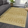 thumbnail image 1 of Washable Living Room Rugs Khaki Distressed Area Rug For Bedroom Aesthetic Low-Pile Dining Room Rugs For Under Table Indoor Floor Carpet Accent Rug For Entryway Mudroom, 1 of 7