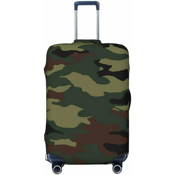 Washable Luggage Cover - Camouflage Travel Suitcase Protective Cover Trunk Case Fits 29-32 Inch Luggage For Women Girls Men