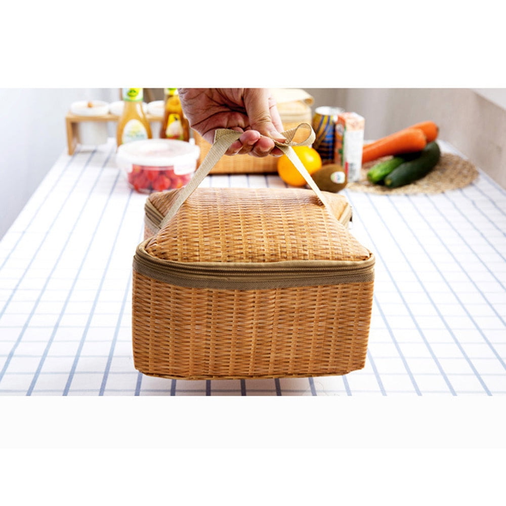 Washable Lunch Bag Insulated Thermal Food Bag Women Lunch Bag Sunflower