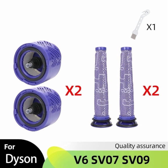 Washable Main Brush Filter Front Air Filter Pet Brush Head For Dy*son V6 SV07 SV09 Vacuum Cleaner