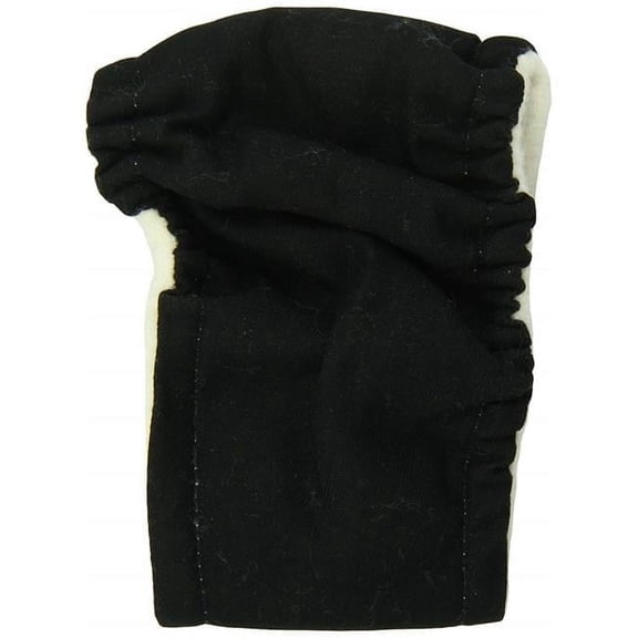 Washable Male Dog Belly Band, Black - Fits King