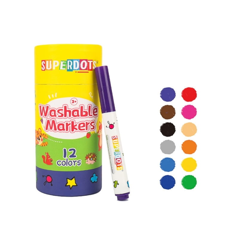 Washable Marker Colored Marker Pen for Coloring Book DIY Scrapbooking