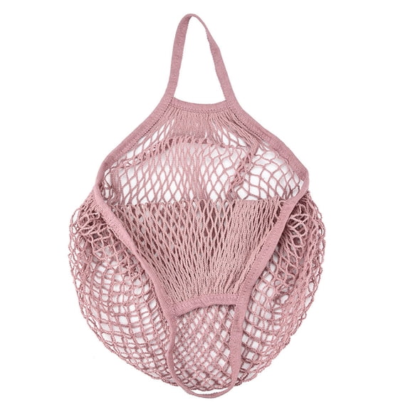 Washable Mesh Produce Bag for Supermarket Fruit and Vegetable Packaging - Reusable Net Shopping Bag with Drawstring for Grocery