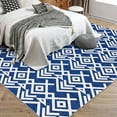thumbnail image 1 of Washable Modern Area Rug, Soft Moroccan Geometric Rugs for Living Room, Ultra-Thin Low Pile Large Carpet for Bedroom, Stain Resistant Non Slip Indoor Floor Mat for Dining Room, 5*7/8*10/9*12 ft, 1 of 7
