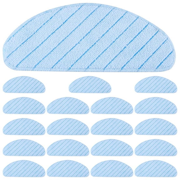 Washable Mop Pads for OZMO T9 T9 Max T9 T8 Vacuum Cleaner Microfiber Mopping Cloth Rags,20 x mop pads,blue
