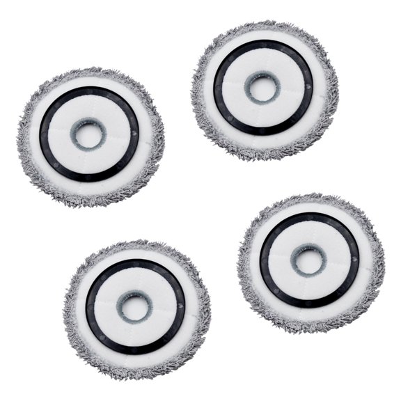 Washable Mop Pads for Robotic Vacuums 360 Degree Rotation Hard Floors Cloths Stubborn Stain Removal Machine
