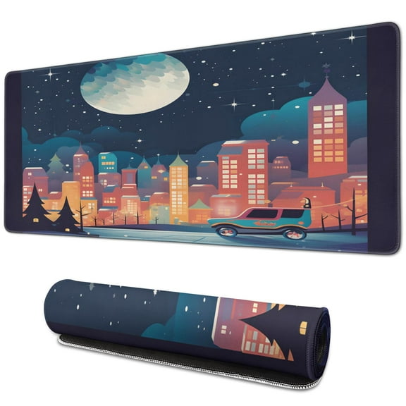 Washable Mouse Pad,Beautiful Rectangle Desk Mat Non-Slip Rubber Base for Desk Gaming Laptop Mousepad Gaming for Gaming Wireless Mouse (31.5x11.8in)