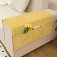 thumbnail image 1 of Washable Non-Slip Sofa Arm Covers with 3 Pockets for Remote | Pet & Child Protector for Recliner, Loveseat & Couch | Polyester Armrest Slipcover, 1 Pack, 1 of 5