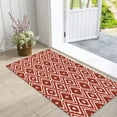 thumbnail image 1 of Washable Non-shedding Floor Mat, Non-slip Entrance Mat, Retro Lattice Printed Door Mat, Durable Kitchen Bathroom Rug, Indoor Outdoor Decorative Carpet, 1 of 7