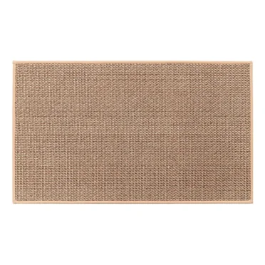 Washable Non-slip Kitchen Rug Faux Sisal Running Rug, Faux Woven Kitchen Mat Kitchen Runners With Back Made Of Natural Rubber