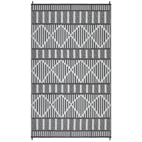 Washable Outdoor Rug – 9x12ft Reversible Polypropylene Patio Mat with Carry Bag