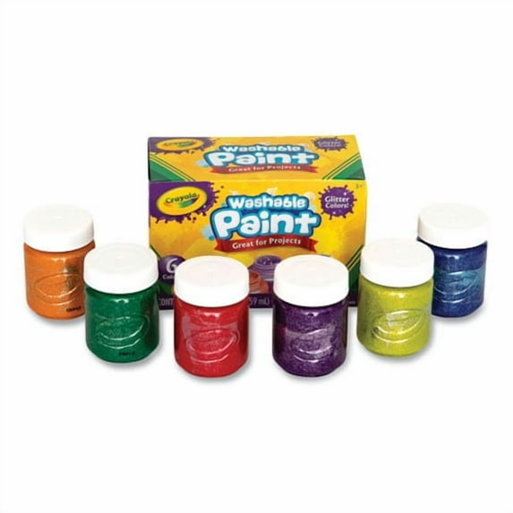 Washable Paint, 6 Assorted Classic Colors, 2 Oz Bottle, 6/pack | Bundle of 5