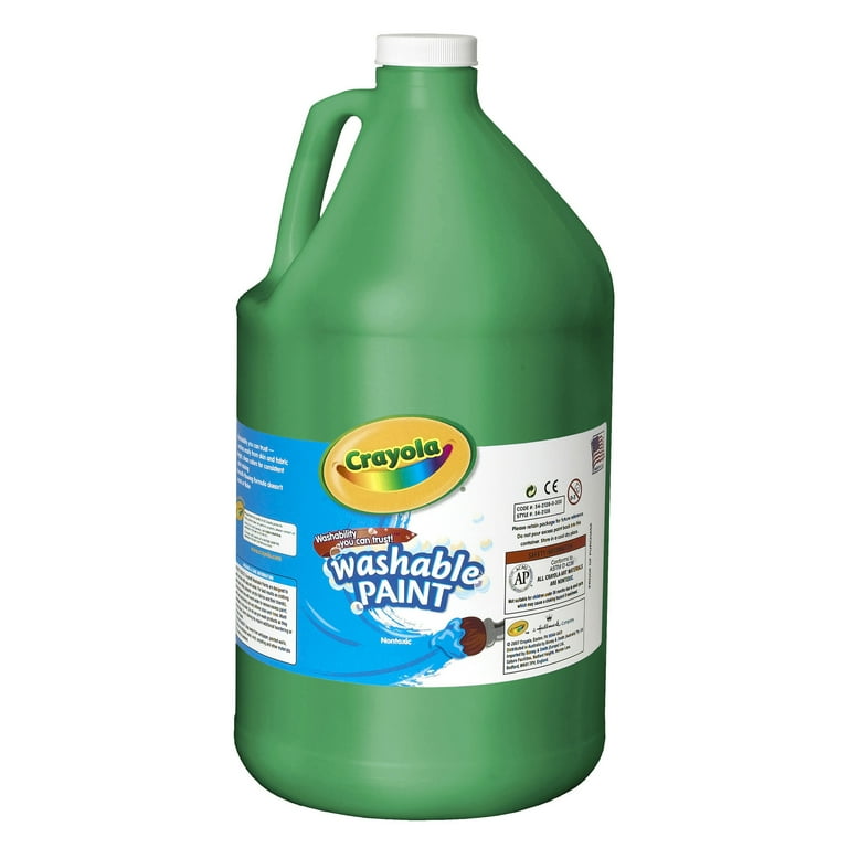 Washable Paint, Green, 1 gal Bottle Washable Paint, Green, 1 gal Bottle