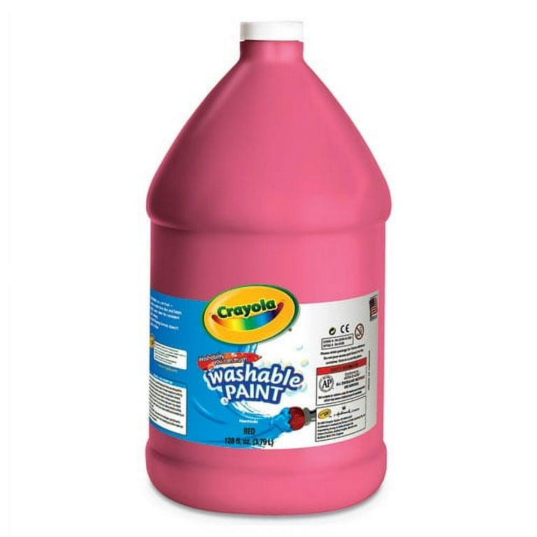 Washable Paint, Red, 1 gal Bottle Washable Paint, Red, 1 gal Bottle