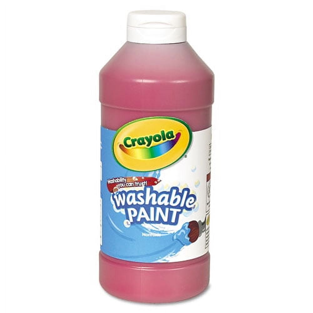 Washable Paint, Red, 16 oz Bottle Washable Paint, Red, 16 oz Bottle