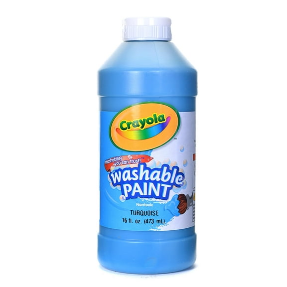 Washable Paint Turquoise Blue (Pack Of 4)