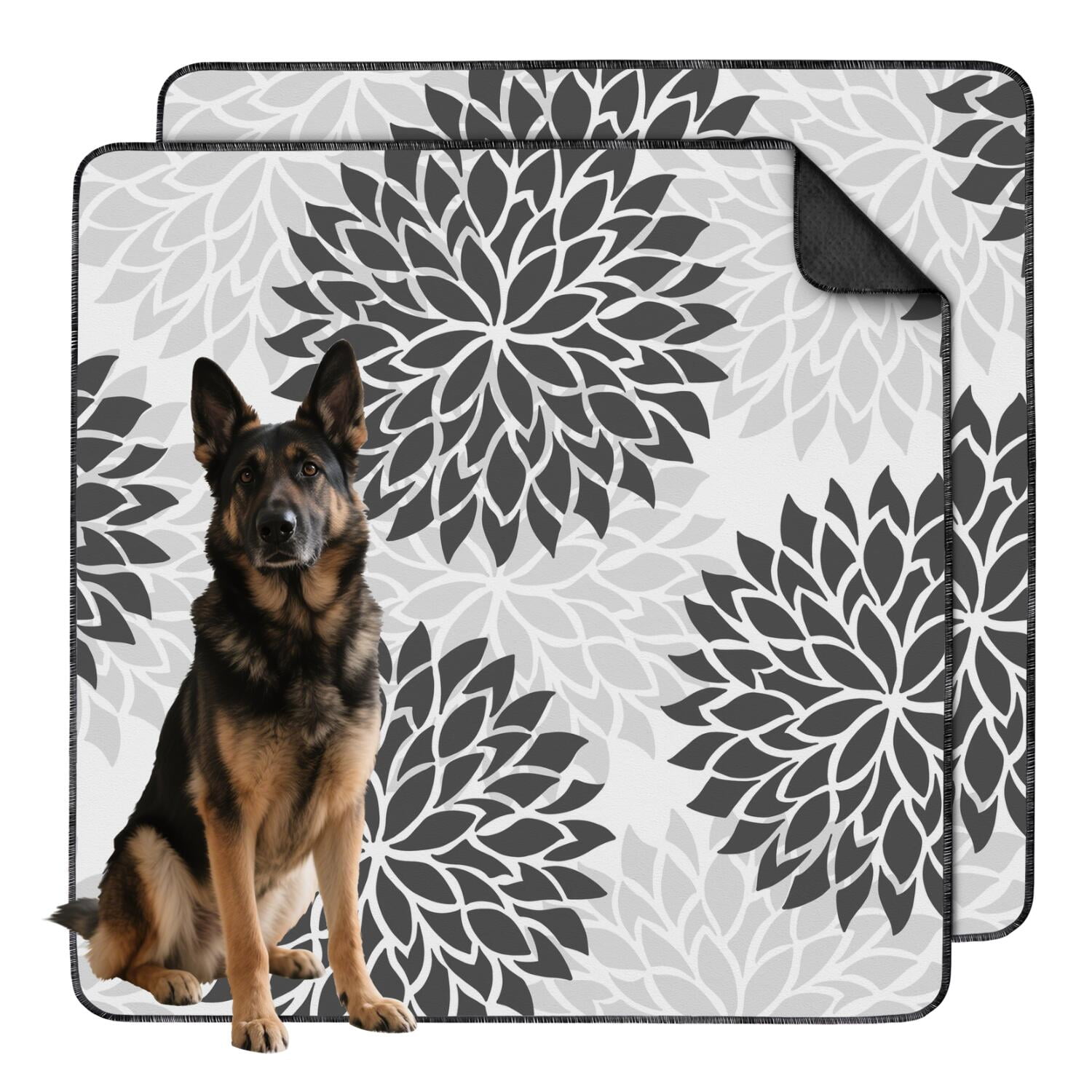 Washable Pee Pad for Dog Crates, 48x48 Reusable and Non-Slip, Leak-Proof Liner Provides Reliable Absorbency for House Training and Overnight Use