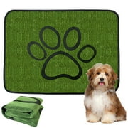 Washable Pee Pad for Small Dogs, 18" x 24" Super Absorbent Puppy Pad, Reusable for Training (Green)