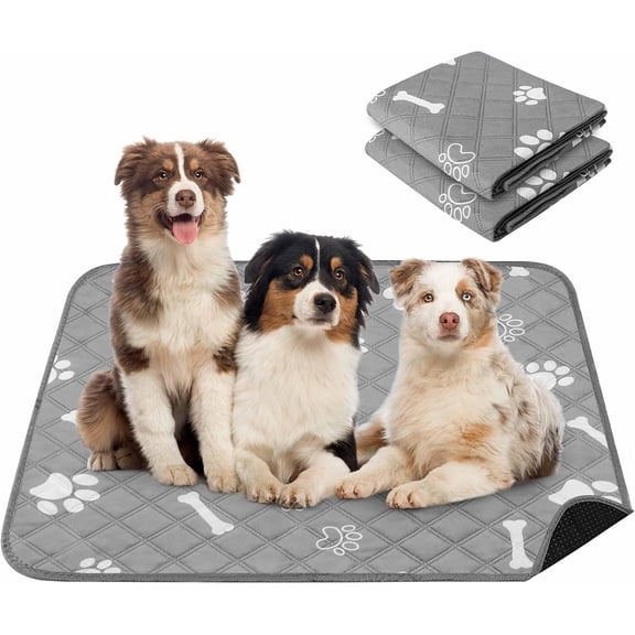 Jingyang Washable Pee Pads for Dogs, 18'' x 24" Reusable Puppy Pads with Super Absorbent for Pet Training, Housebreaking and Incontinence, 1 Pack Puppy Potty Pads with Waterproof Bottom