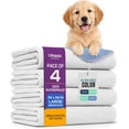 thumbnail image 1 of Washable Pee Pads for Dogs 34" x 52" (Pack of 4), Waterproof Incontinence Bed Pads for Adults, Elderly and Kids, Heavy Absorbency Pet Training Pads for Sofa and Couch (White, Blue), 1 of 6