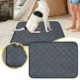 thumbnail image 1 of Washable Pee Pads for Dogs 35.4"X29.5", Absorbent Reusable Training Dog Pads Pet Puppy Pads, Non- Potty Pads for Whelping Playpen Crate Bed, Grey (1 Pack, A), 1 of 7